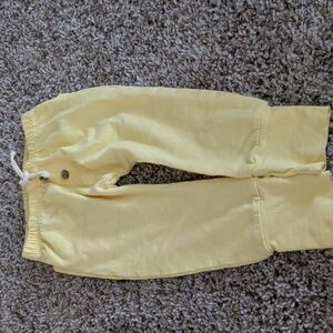 Jessica Simpson Yellow jogger pants size 24 months
